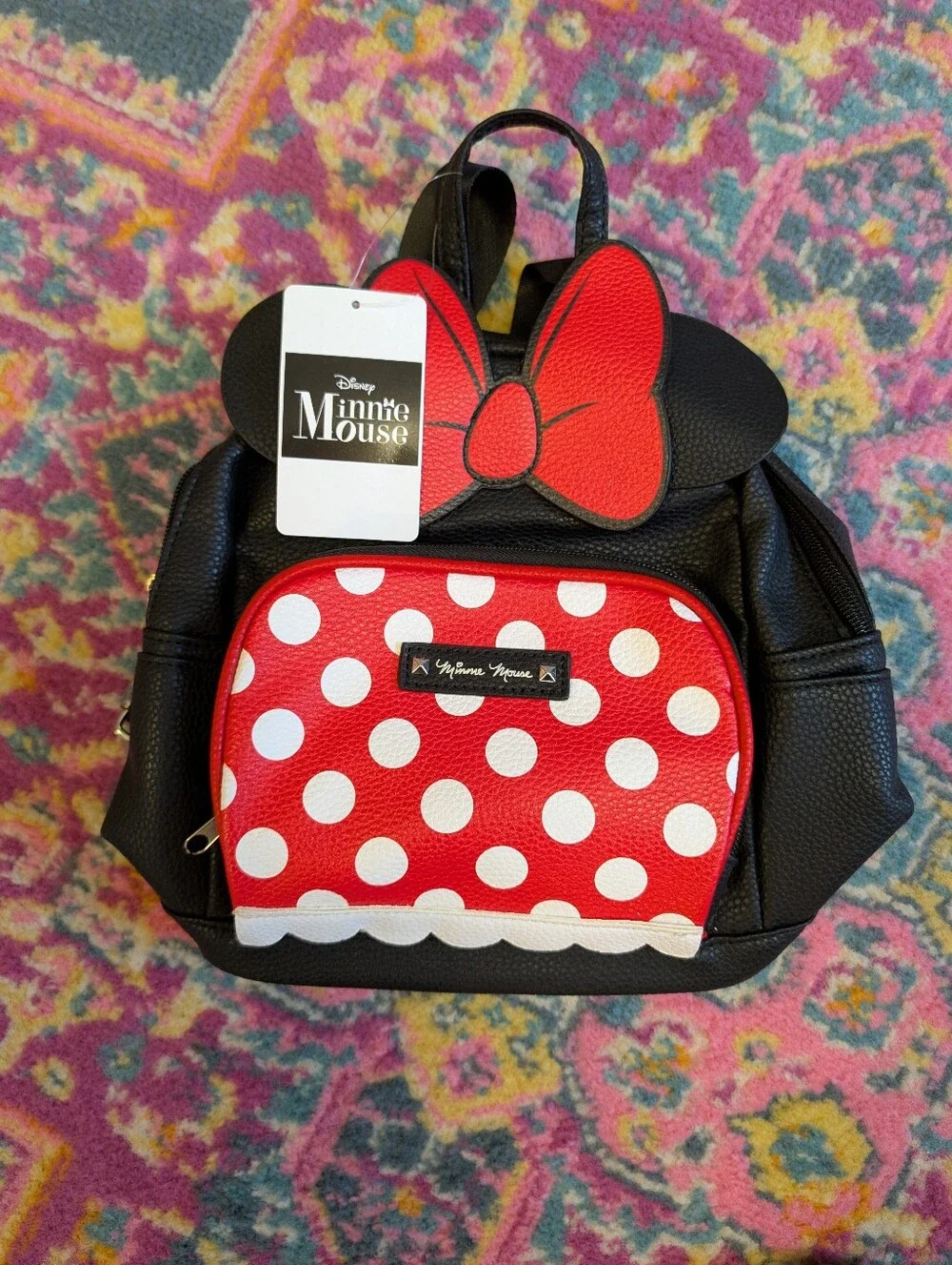 Disney Aldi Minnie Mouse Backpack Limited Edition Black/Red
